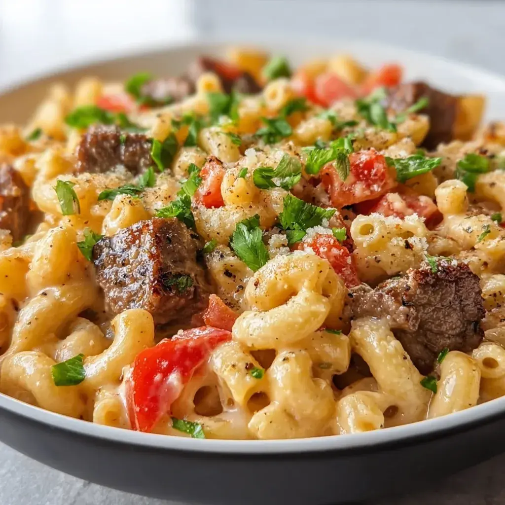 Creamy Steak Queso Mac with Pepper Jack – Irresistibly Cheesy Comfort!