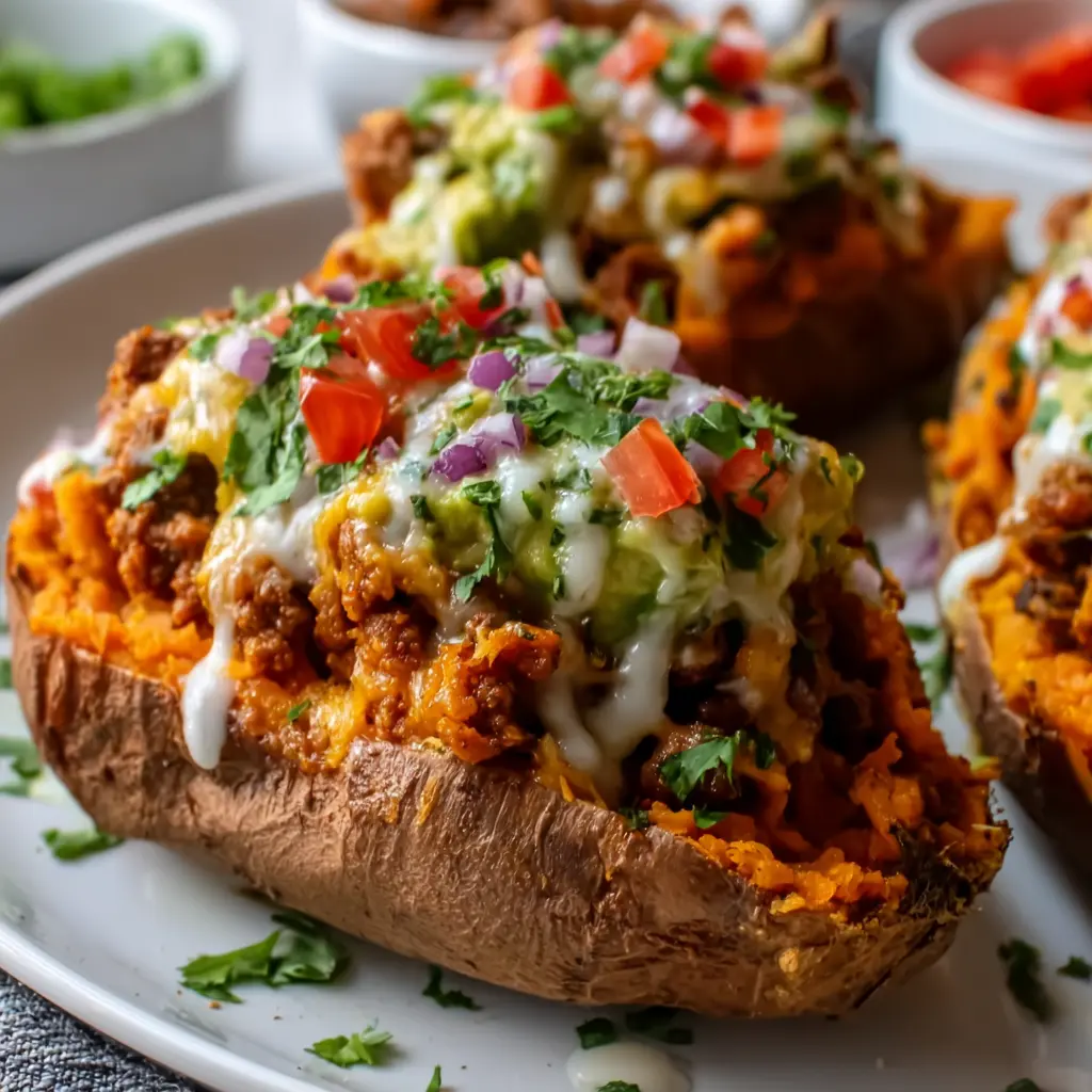 Turkey Taco Stuffed Sweet Potatoes: Irresistible Flavor Explosion!