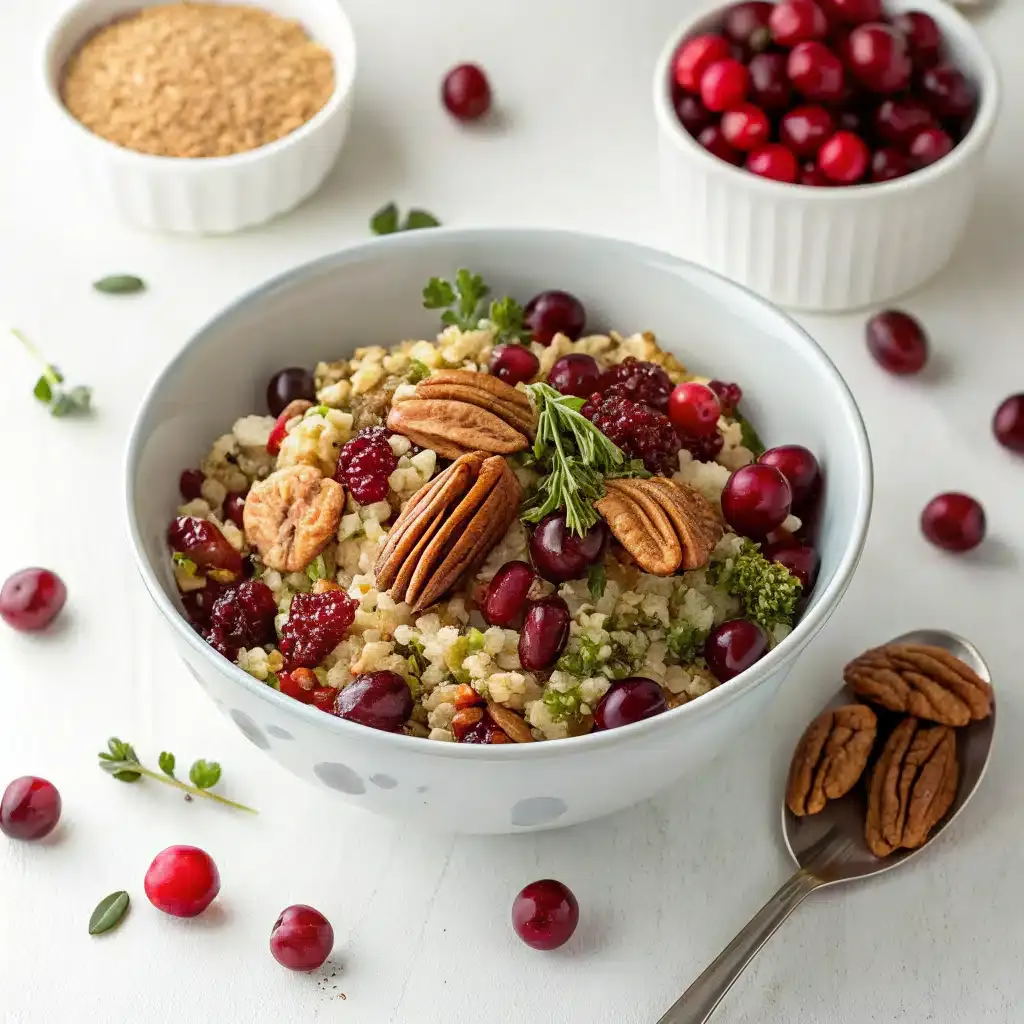 Harvest Grain Bowl with Cranberries & Pecans Quick Recipe