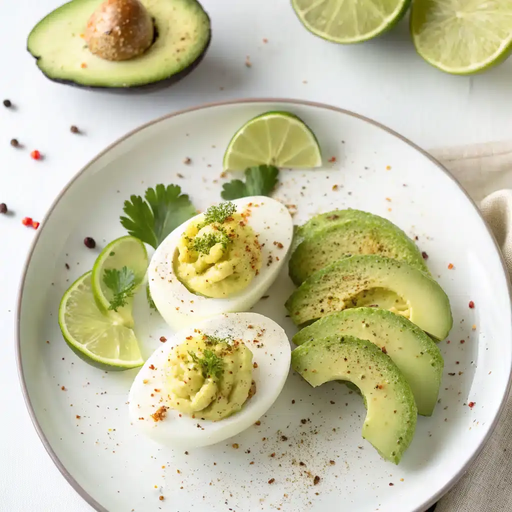 Avocado Lime Deviled Eggs — Make This Zesty Bite