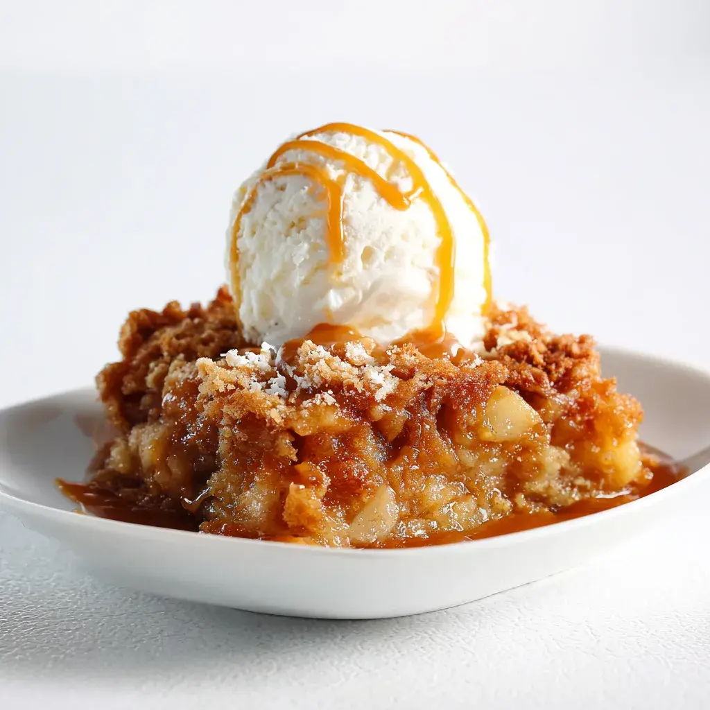 Slow Cooker Caramel Apple Dump Cake