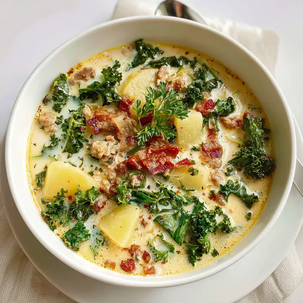 Healthy Slow Cooker Zuppa Toscana Soup