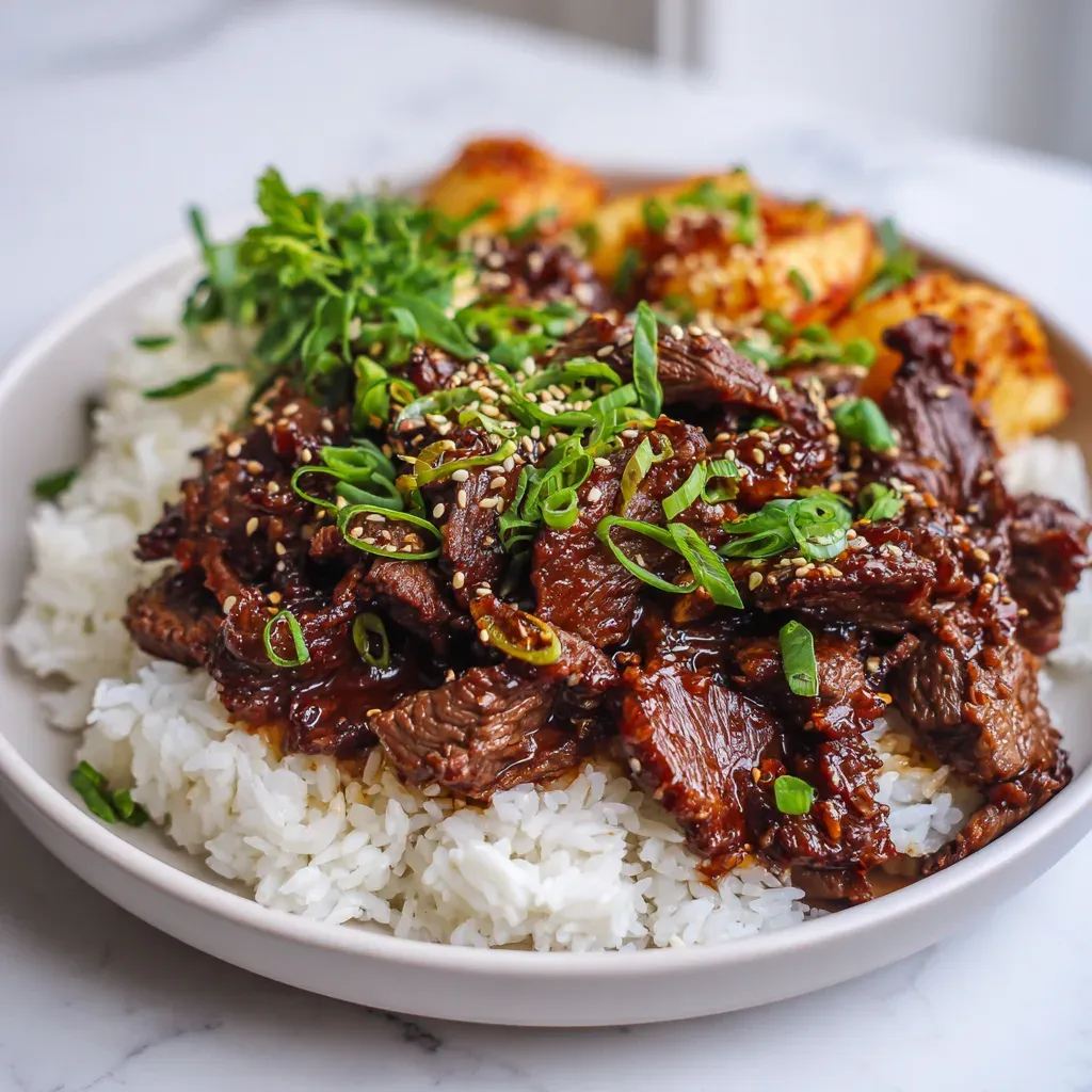 Slow Cooker Korean BBQ Beef