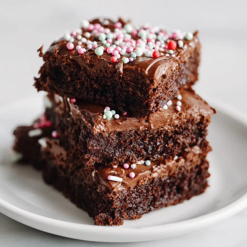 Frosted Christmas Brownies