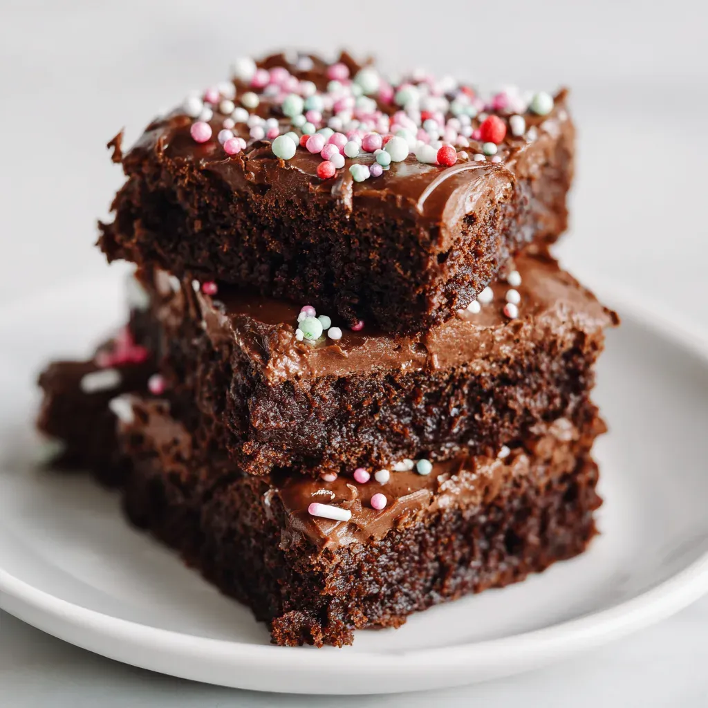 Frosted Christmas Brownies