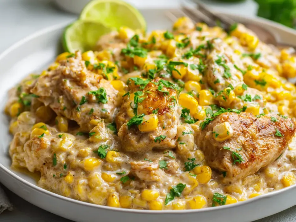 Slow Cooker Street Corn Chicken