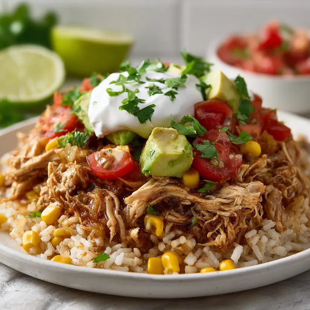 Slow Cooker Chicken Burrito Bowls – Comforting, Bold