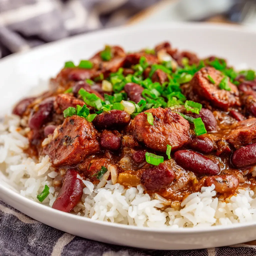 Slow Cooker Cajun Red Beans and Rice is a hearty, comforting Louisiana-style classic made easy in the crockpot.