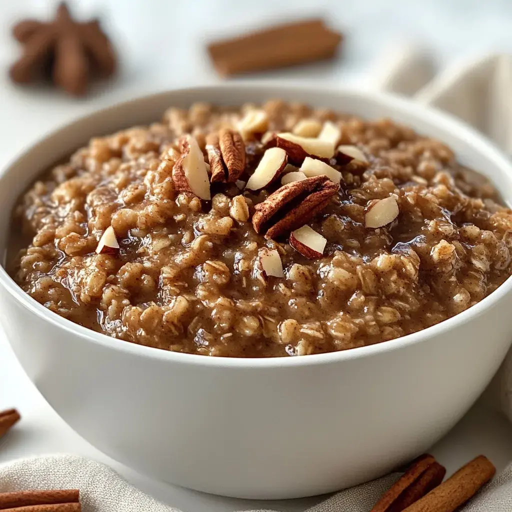 Slow Cooker Gingerbread Oatmeal – Creamy, Cozy Comfort