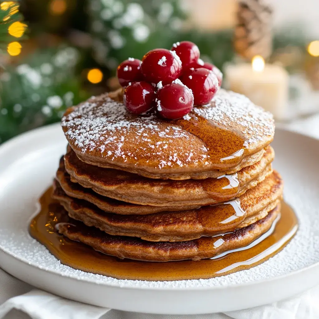 Fluffy Gingerbread Pancakes