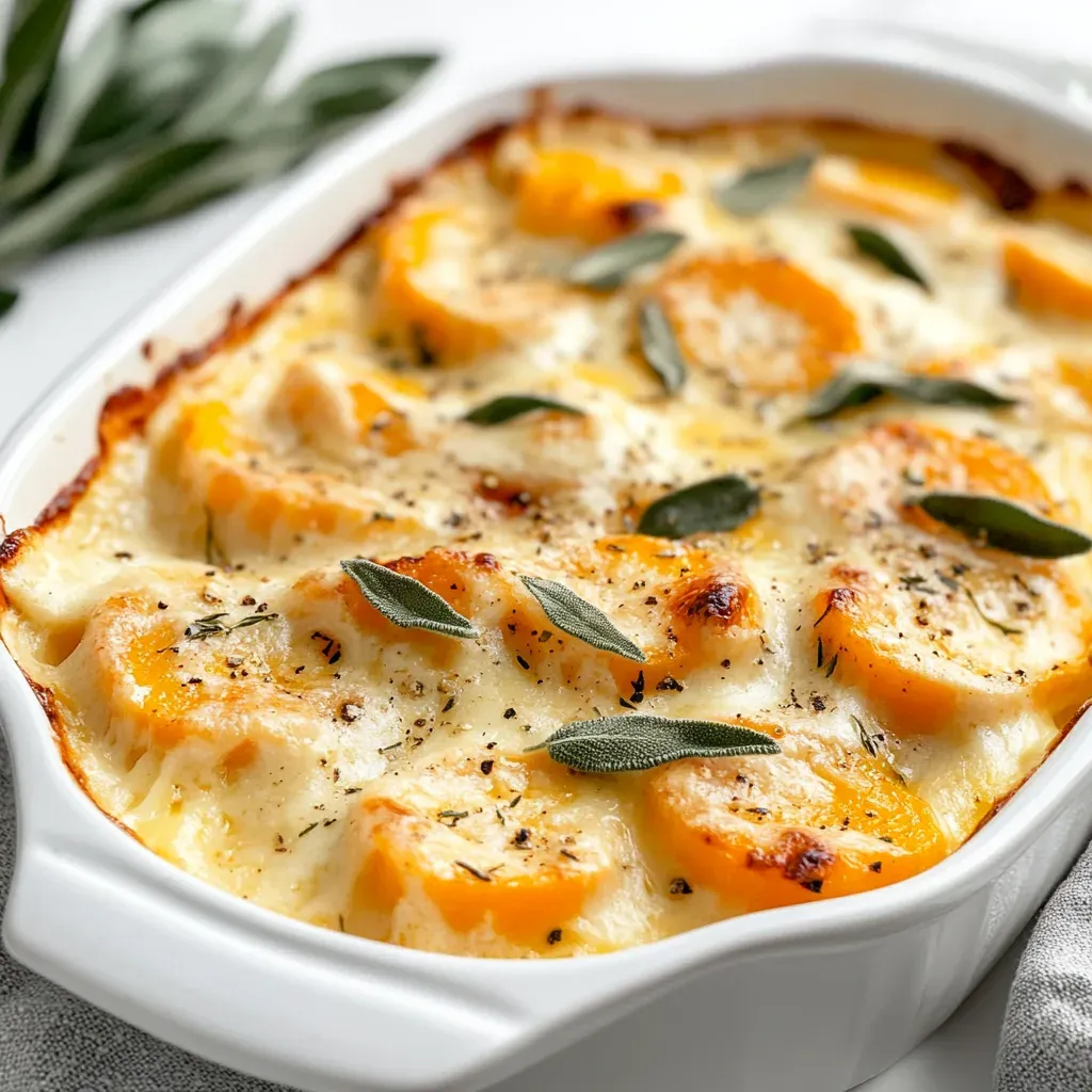 Creamy Butternut Squash & Sage Gratin – Cozy, Irresistible