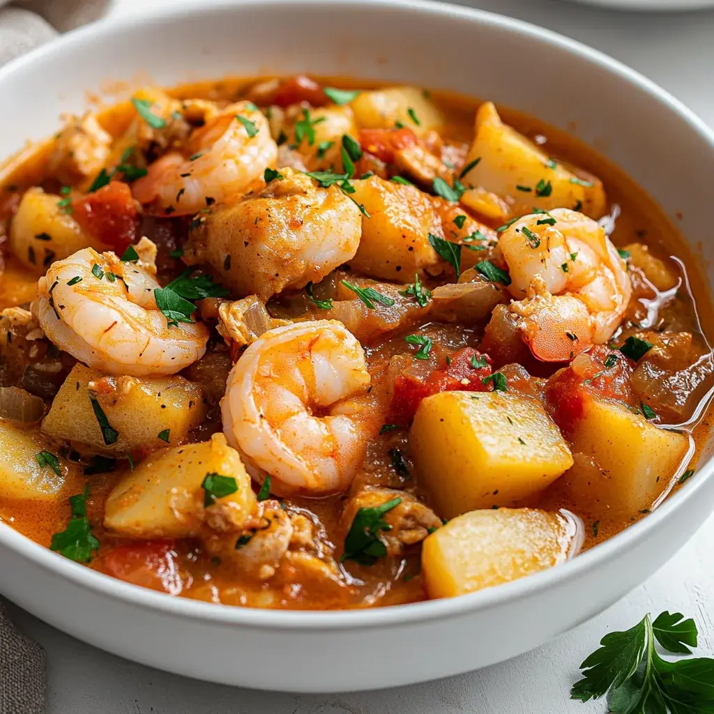 One-Pot Slow Cooker Seafood Stew: Comfort in Every Spoon!