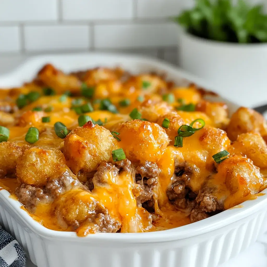 Cheesy Hamburger Tater Tot Casserole: Irresistibly Easy Comfort Food