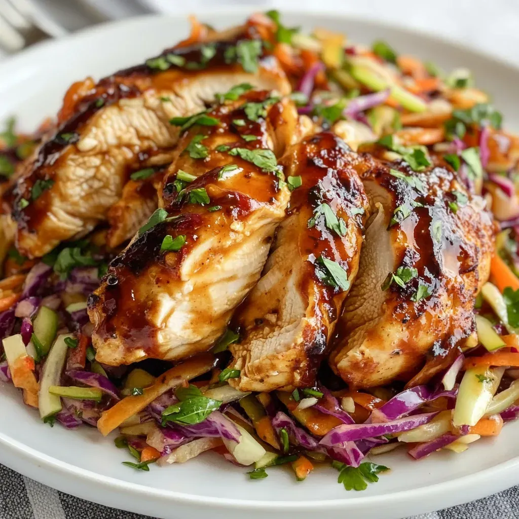 Apple Cider Chicken with Crisp Autumn Slaw | Irresistibly Delicious!