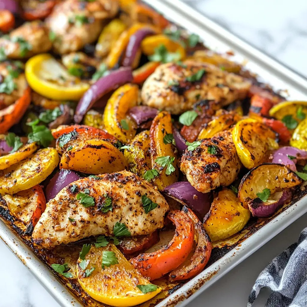 Sheet Pan Fajita Chicken with Charred Veggies – Easy, Flavorful!