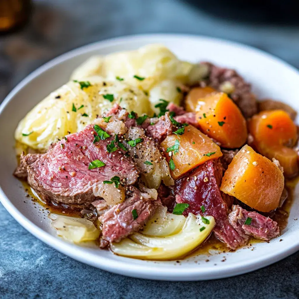 Slow Cooker Corned Beef and Cabbage: Easy, Tender, Comfort Meal!