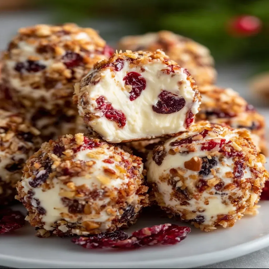 No-Bake Cranberry Cheese Balls: Irresistible Holiday Party Hit!