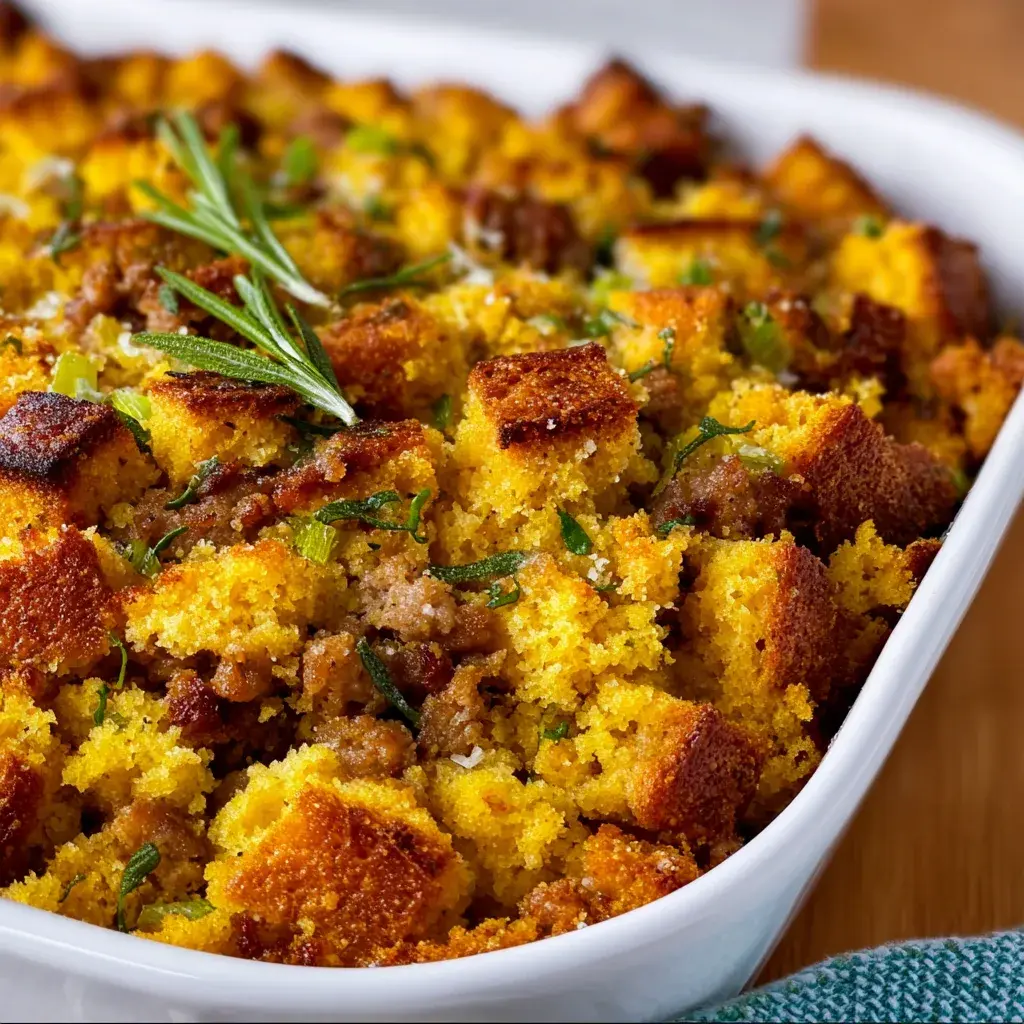 Sausage Southern Cornbread Stuffing That Will Steal Hearts!