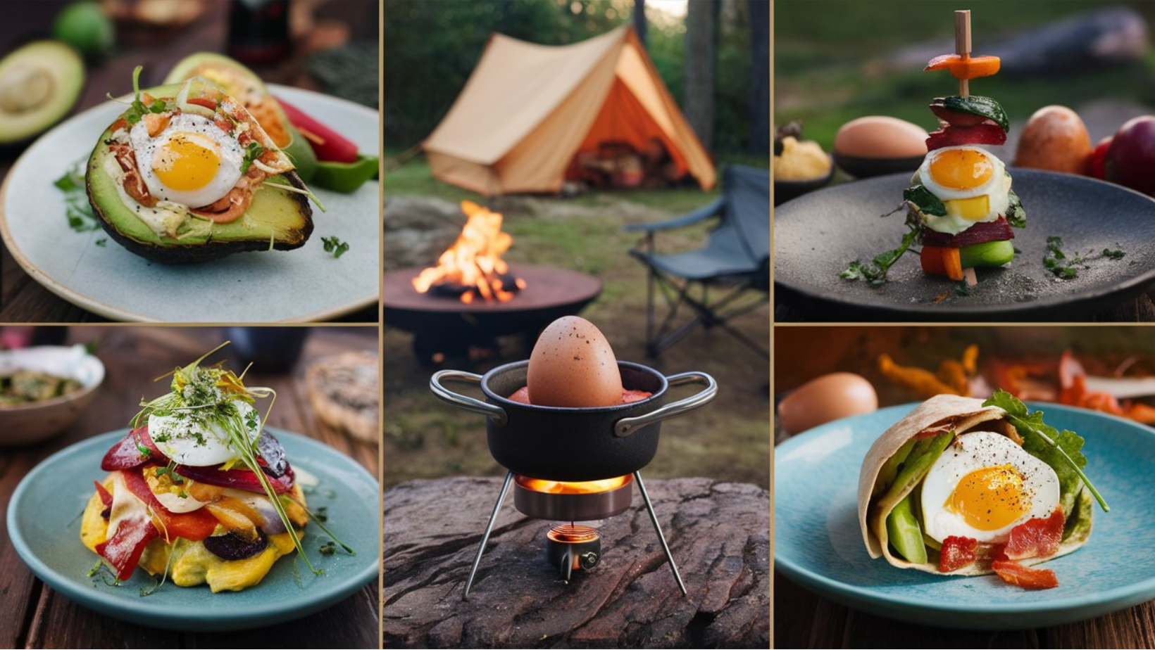 How to make eggs camping, Cooking eggs while camping, Preparing eggs on a campfire, Campsite egg recipes