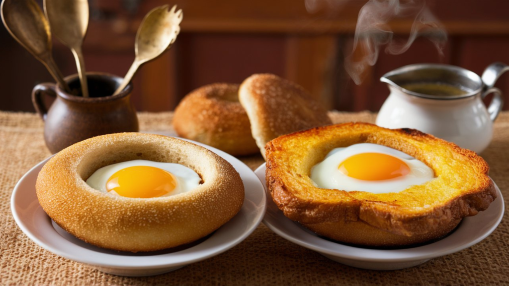 Is Egg in a Basket the Same as Toad in a Hole, Egg in a Basket vs Toad in a Hole Egg in a Basket compared to Toad in a Hole Differences between Egg in a Basket and Toad in a Hole