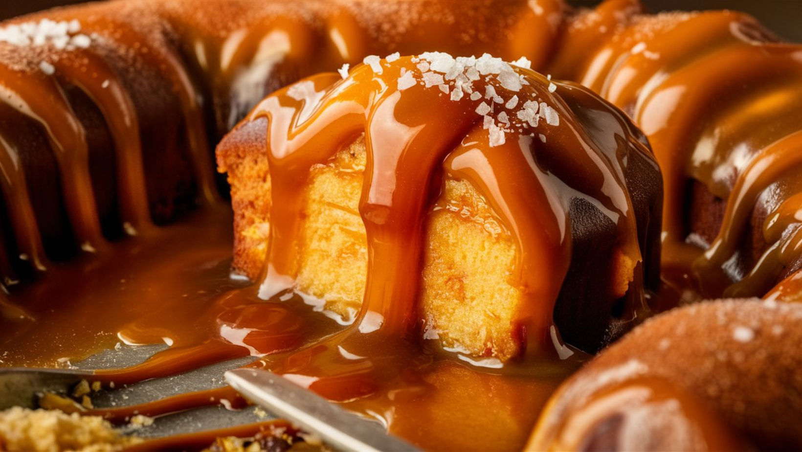 Salted Caramel Kentucky Butter Cake Recipe, Caramel Butter Cake, Kentucky Cake, Moist Butter Cake