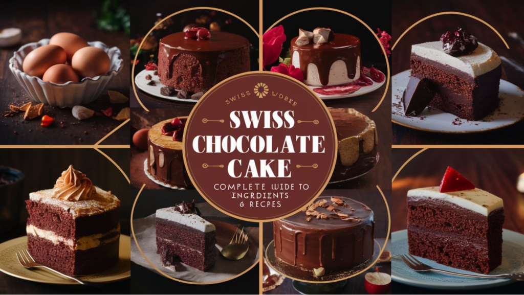 What is Swiss chocolate cake made of, Swiss cocoa cake, Swiss chocolate dessert, chocolate Swiss cake.