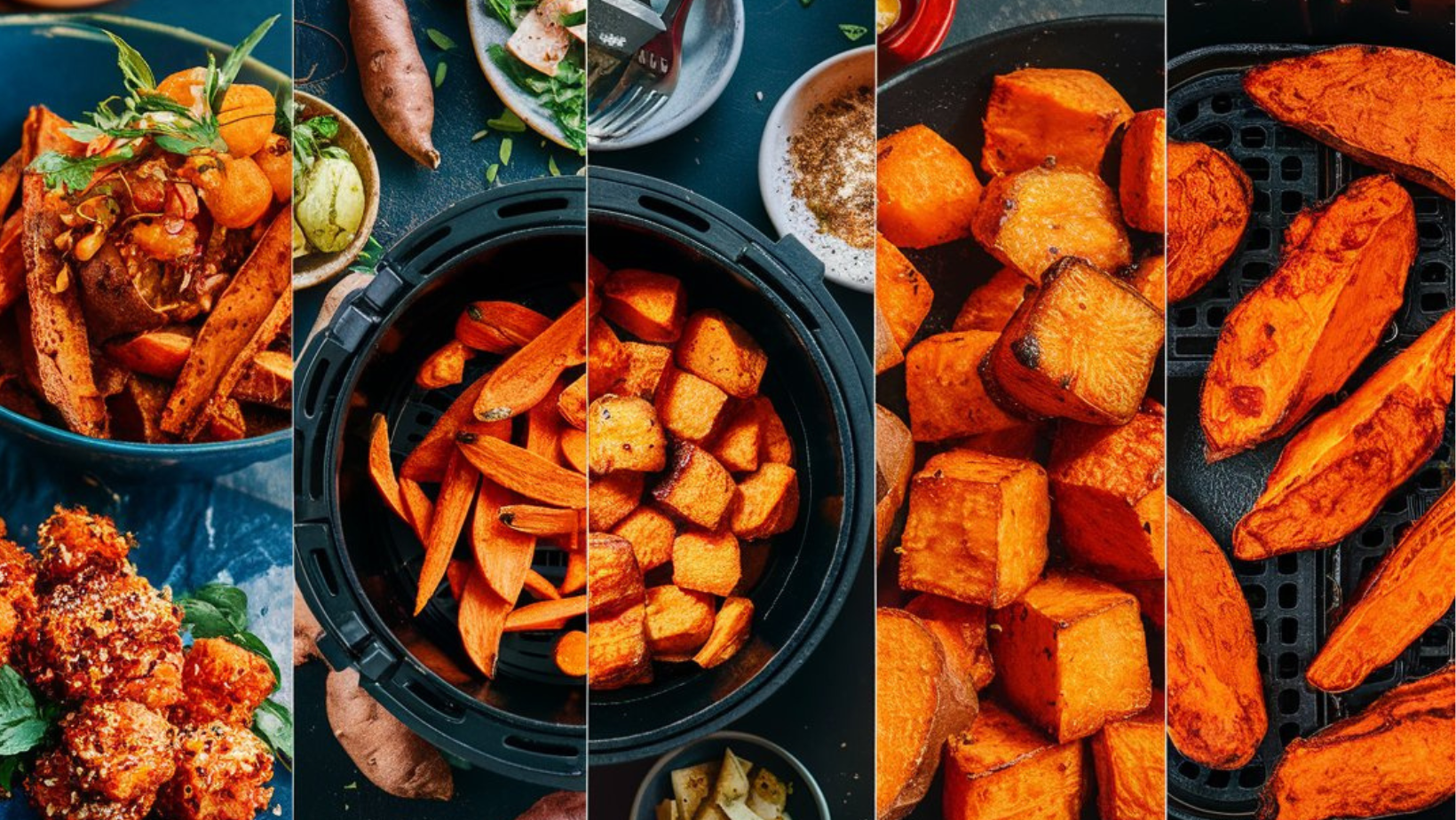 Air Fryer Sweet Potatoes, Air Fried Sweet Potato Recipes, Sweet Potato Air Frying