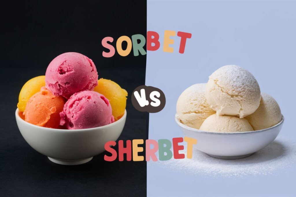 What's the difference between sorbet and sherbet?