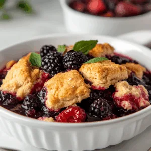 Slow Cooker Berry Cobbler: Sweet, Juicy Bliss with Biscuit Topping!