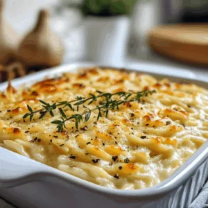 Creamy Cottage Cheese Baked Orzo with Roasted Garlic – Pure Comfort!