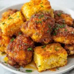 Hot Honey Crispy Chicken Thighs with Cornbread – Irresistibly Delicious!
