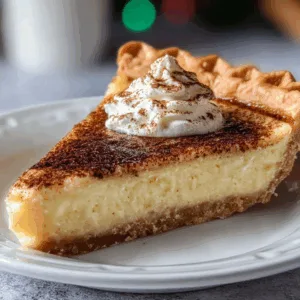 Cinnamon-Vanilla Custard Pie: Irresistibly Creamy & Perfectly Spiced!