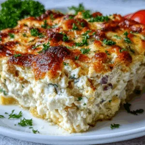 Dump-and-Bake Chicken Tzatziki Casserole | Easy, Creamy & Irresistible!