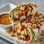 Fresh Thai Peanut Chicken Wrap – Irresistibly Bold & Tasty!