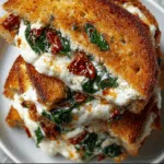 Grilled Cheese Delight: Sun-Dried Tomato, Spinach & Ricotta Bliss