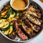 Grilled Steak Bowl Bliss: Juicy, Saucy & Zucchini-Perfect!