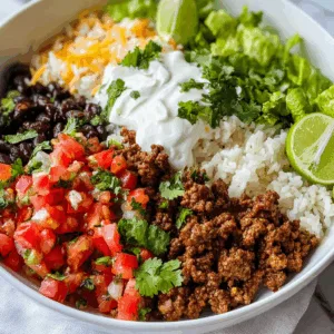 Ground Beef Burrito Bowl: Irresistible Cilantro Rice Flavor Bomb!