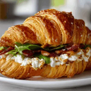 Apple & Goat Cheese Croissant Sandwich: Irresistibly Fresh & Flavorful Bite!