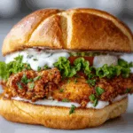 Cajun Crispy Chicken Sandwich with Garlic Aioli – Irresistibly Crispy!