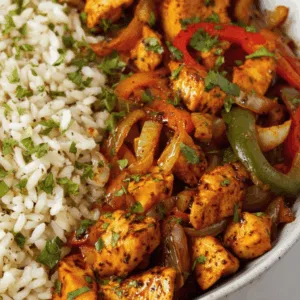 Chicken Fajitas Bowl with Rice: Irresistible Flavor You Can’t Miss!
