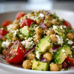 Chickpea Feta Avocado Salad: Fresh, Zesty & Irresistibly Healthy!