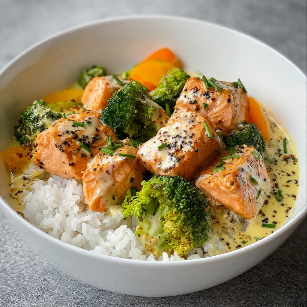 Creamy Salmon Bowl That Melts Fat Fast – Weight Loss Magic!