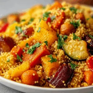 Moroccan Couscous with Roast Vegetables: Irresistibly Flavorful & Healthy!