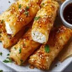 Oven-Fried Feta Rolls with Spicy Chili Honey – Irresistibly Crispy!
