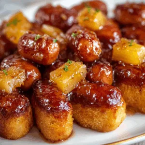 Pineapple Brown Sugar Lil’ Smokies Bites That’ll Wow Your Tastebuds!