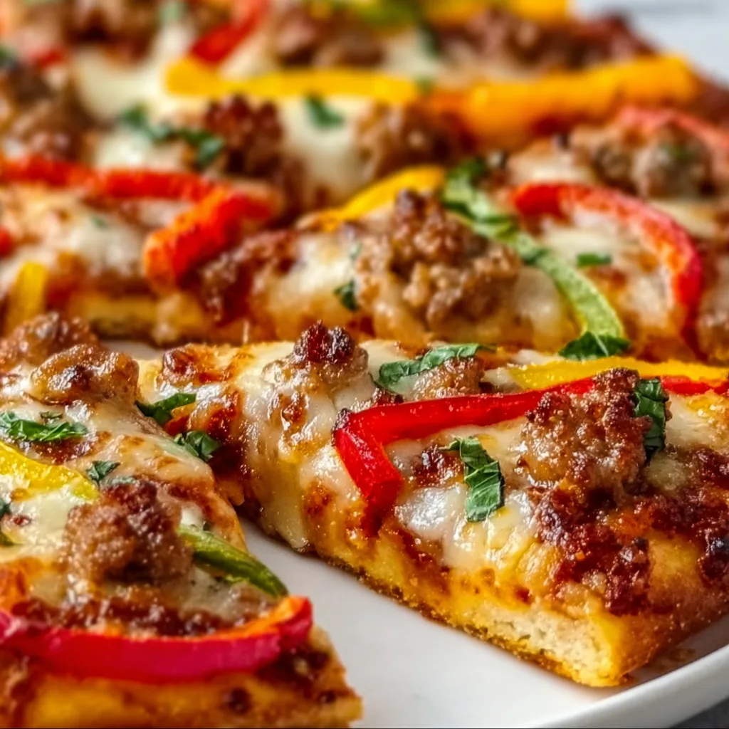 Spicy Sausage & Pepper Pizza: Irresistibly Bold, Must-Try Flavor!