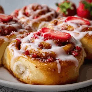 Strawberry Cinnamon Rolls That Will Melt Your Heart Instantly