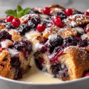 Wild Berry Bread Pudding: Irresistibly Sweet & Comforting Treat!