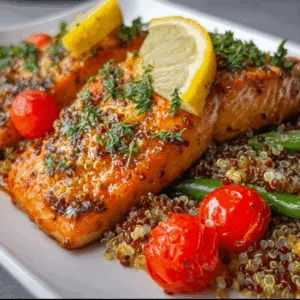 Baked Salmon & Vibrant Quinoa: Irresistibly Healthy & Delicious!