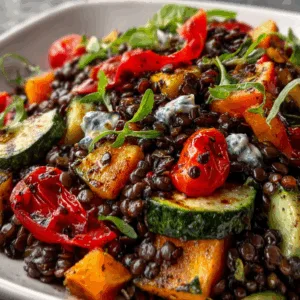 Black Lentil Salad with Roasted Veggies: Fresh, Flavorful, Easy!